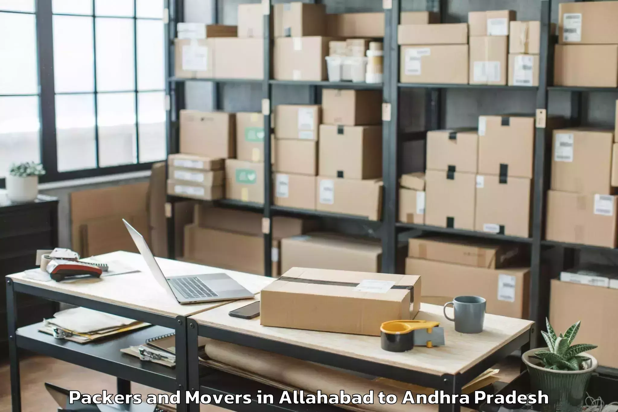 Reliable Allahabad to Simhadripuram Packers And Movers